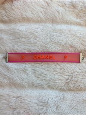 Vintage 2001 Chanel Rubber Cuff Bracelet